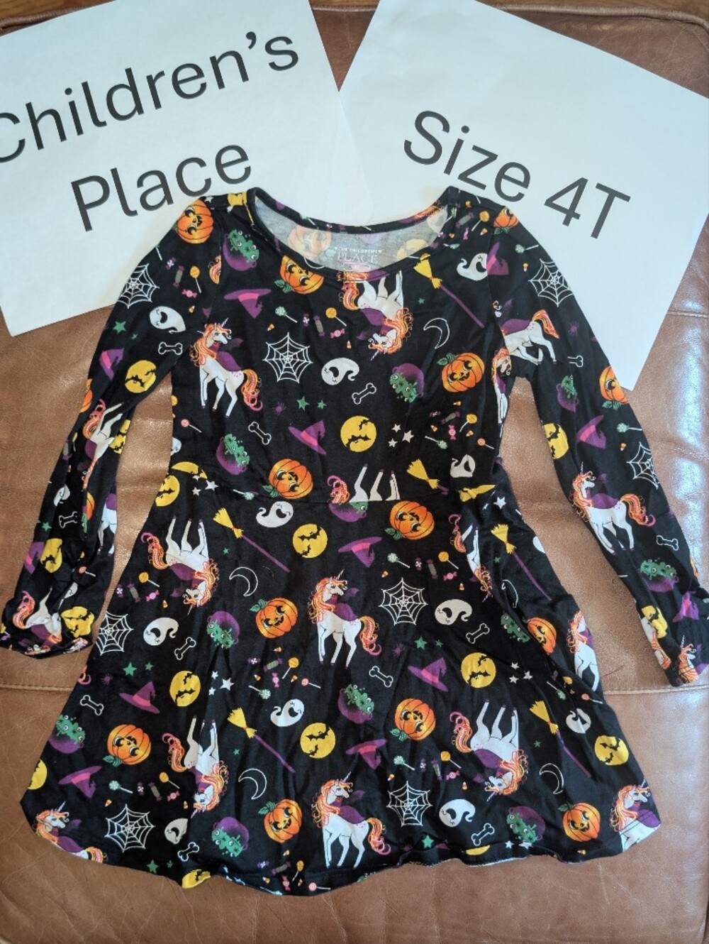 Children's Place Halloween Print 4T Dress